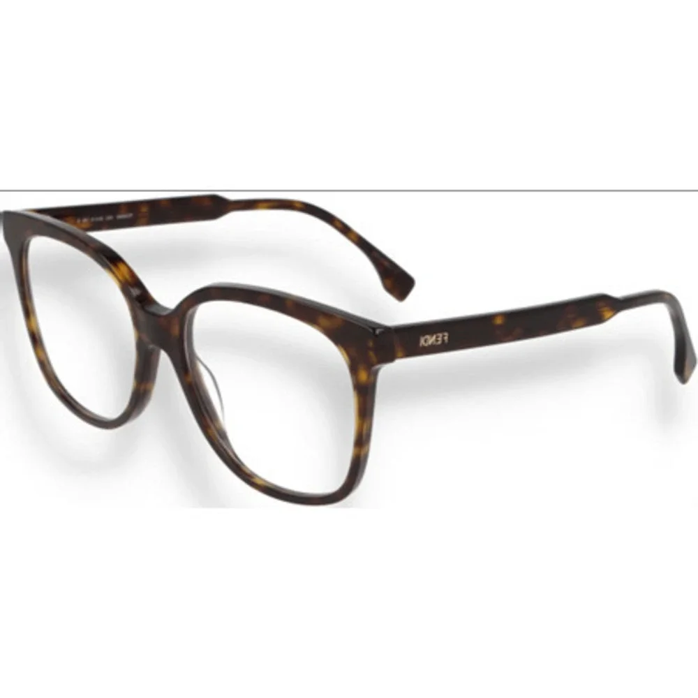 NWT Fendi FE50058I-052-54 Havana 54mm Eyeglasses